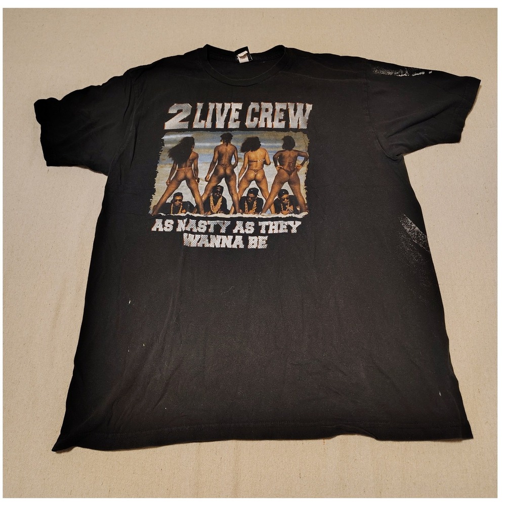 2 Live Crew As Nasty As They Wanna Be Graphic T-Shirt Black XL Impact Merch